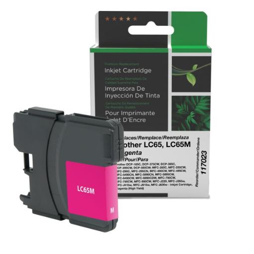 Picture of COMPATIBLE BROTHER LC65, LC65M HY MAGENTA INK
