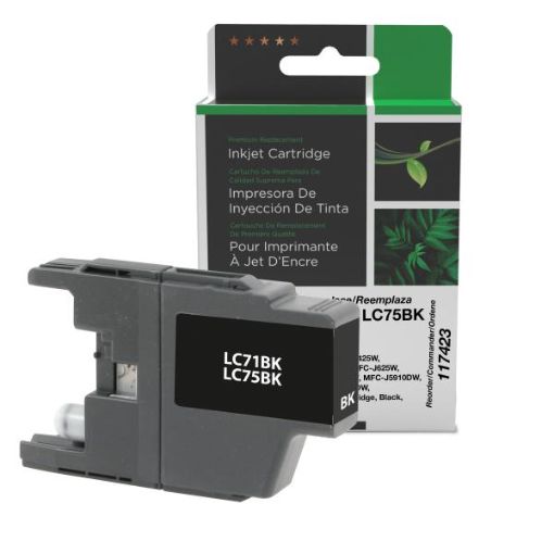 Picture of COMPATIBLE BROTHER LC71BK, LC75BK HY BLACK INK
