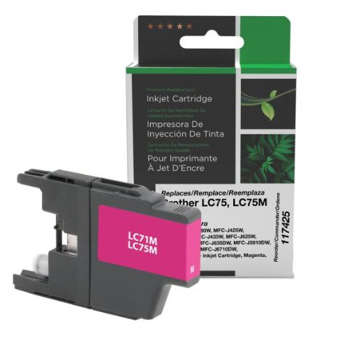 Picture of COMPATIBLE BROTHER LC75, LC75M HY MAGENTA INK