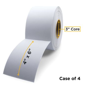 Picture of ZEBRA NON-OEM NEW THERMAL TRANSFER LABEL ROLL 3.0" ID X 8.0" MAX OD