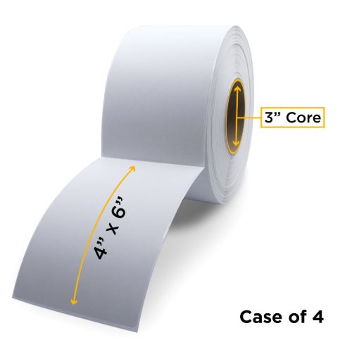 Picture of ZEBRA NON-OEM NEW THERMAL TRANSFER LABEL ROLL 3.0" ID X 8.0" MAX OD