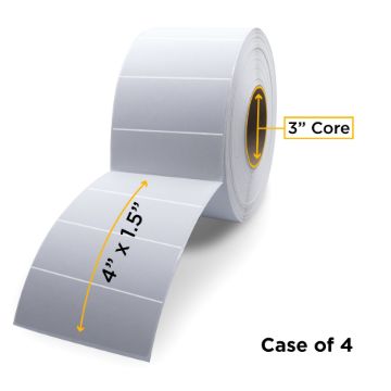 Picture of ZEBRA NON-OEM NEW THERMAL TRANSFER LABEL ROLL 3.0" ID X 8.0" MAX OD